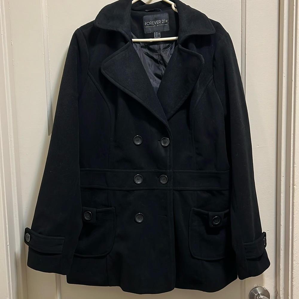 Forever21 plus size peacoat size 2